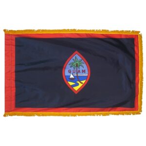 Guam Flag Fringe Finish