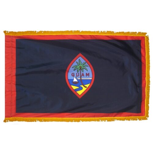 Guam Flag Fringe Finish