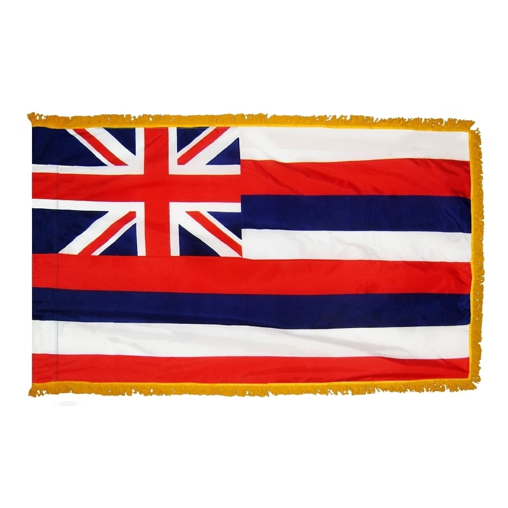 Hawaii Flag - Fringe 2 Hawaii Flag Fringe Finish