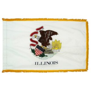 Illinois Flag Fringe Finish