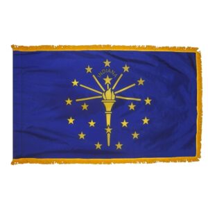 Indiana Flag Fringe Finish