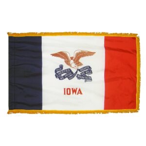 Iowa Flag Fringe Finish