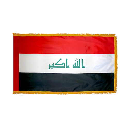 Iraq Flag Fringe Finish