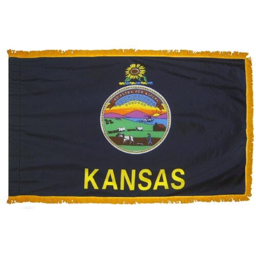 Kansas Flag Fringe Finish