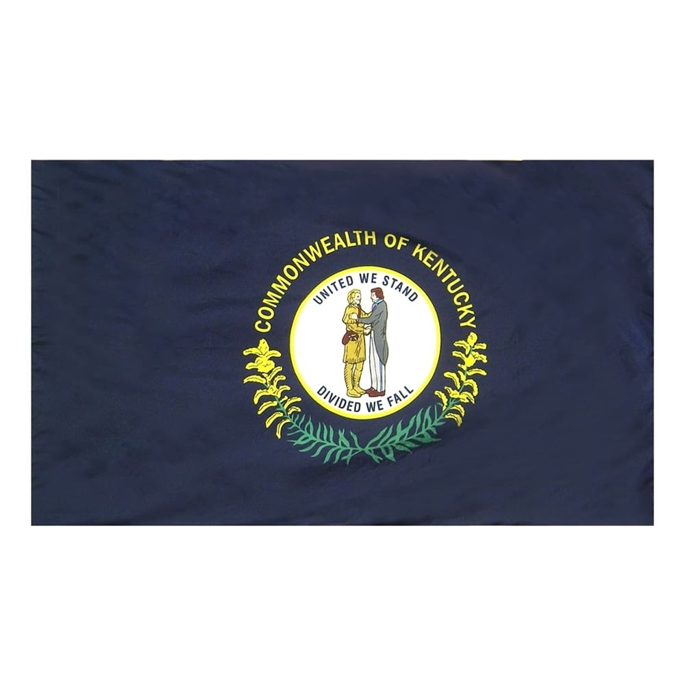 Kentucky Flag - Pole Hem 2 Kentucky Flag Pole Hem Finish