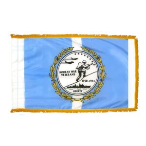 Korean War Vets Flag Fringe Finish
