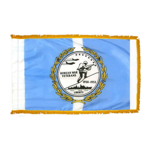 Korean War Vets Flag Fringe Finish