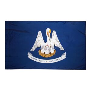 Louisiana Flag Pole Hem Finish