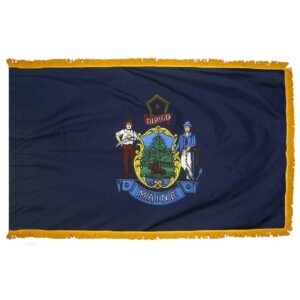 Maine Flag Fringe Finish