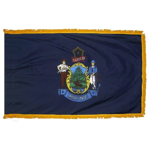Maine Flag Fringe Finish