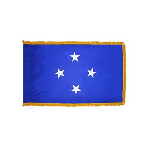 Premium Micronesia Flag Fringe Finish
