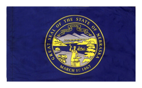 Nebraska Flag Pole Hem Finish