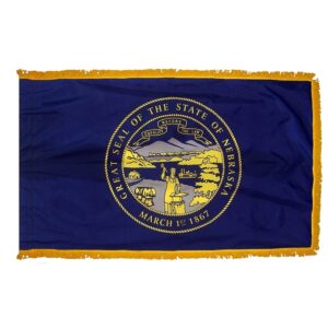 Nebraska Flag Fringe Finish
