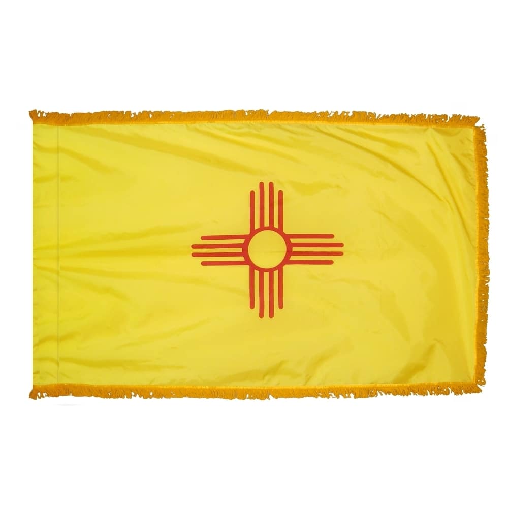 New Mexico Flag - Fringe 2 New Mexico Flag Fringe Finish