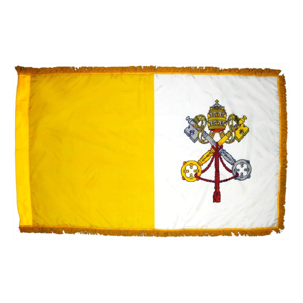 Papal Flag - Fringe 2 Papal Flag Fringe Finish