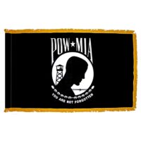 POW-MIA Double-Sided Flag - Fringe