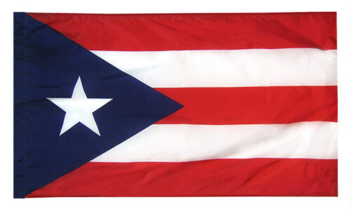 Puerto Rico Flag Pole Hem Finish