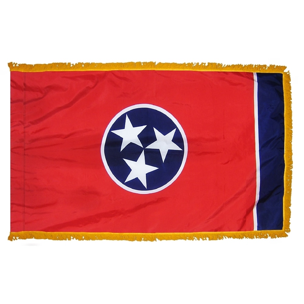 Tennessee Flag - Fringe 2 Tennessee Flag Fringe Finish