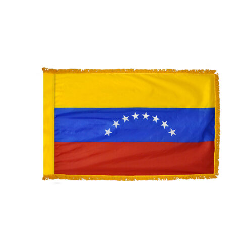 Premium Venezuela Civil Flag Fringe Finish
