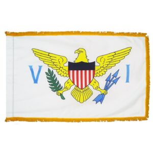 Virgin Islands Flag Fringe Finish