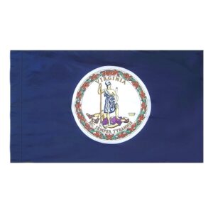 Virginia Flag Pole Hem Finish