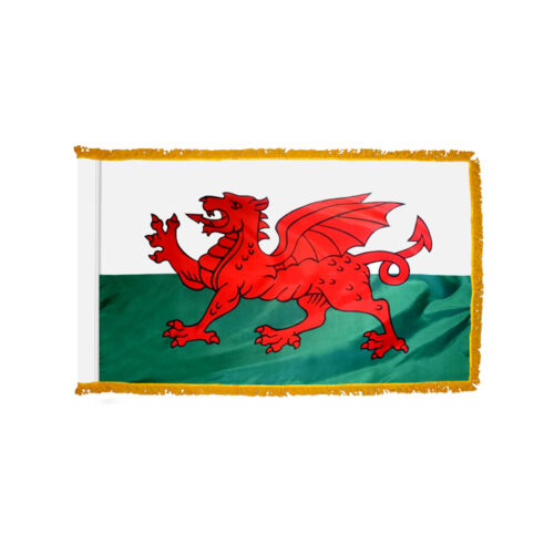 Premium Wales Flag Fringe Finish