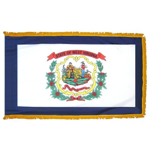 West Virginia Flag Fringe Finish