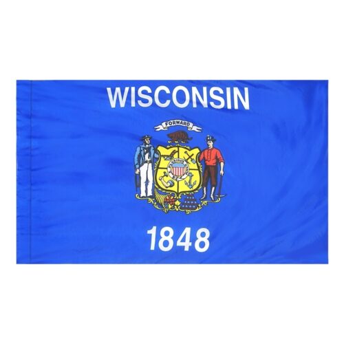 Wisconsin Flag Pole Hem Finish
