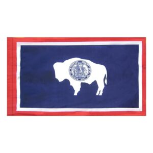 Wyoming Flag Pole Hem Finish