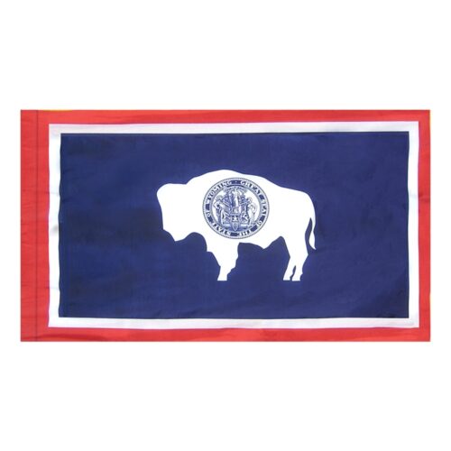 Wyoming Flag Pole Hem Finish
