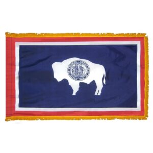 Wyoming Flag Fringe Finish