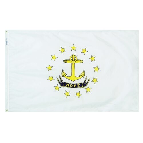 Rhode Island Flag Grommets Finish