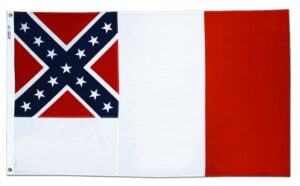 Third Confederate Flag Grommets Finish