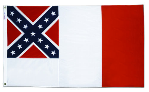 Third Confederate Flag Grommets Finish