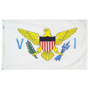 Virgin Islands Flag Grommets Finish