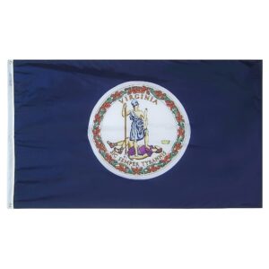 Virginia Flag Grommets Finish