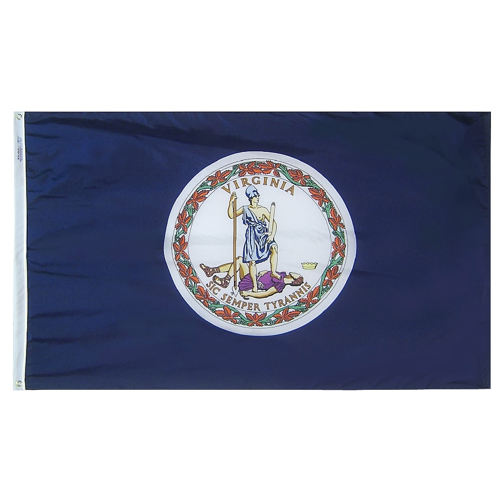 Virginia Flag - Grommets 16 Virginia Flag Grommets Finish