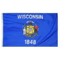 Wisconsin Flag - Grommets