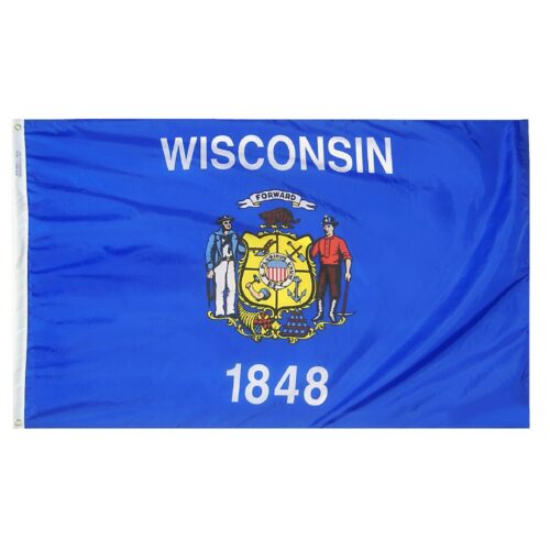 Wisconsin Flag Grommets Finish