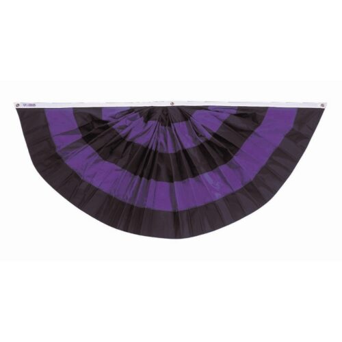 5 Stripe Mourning Fan Grommets Finish