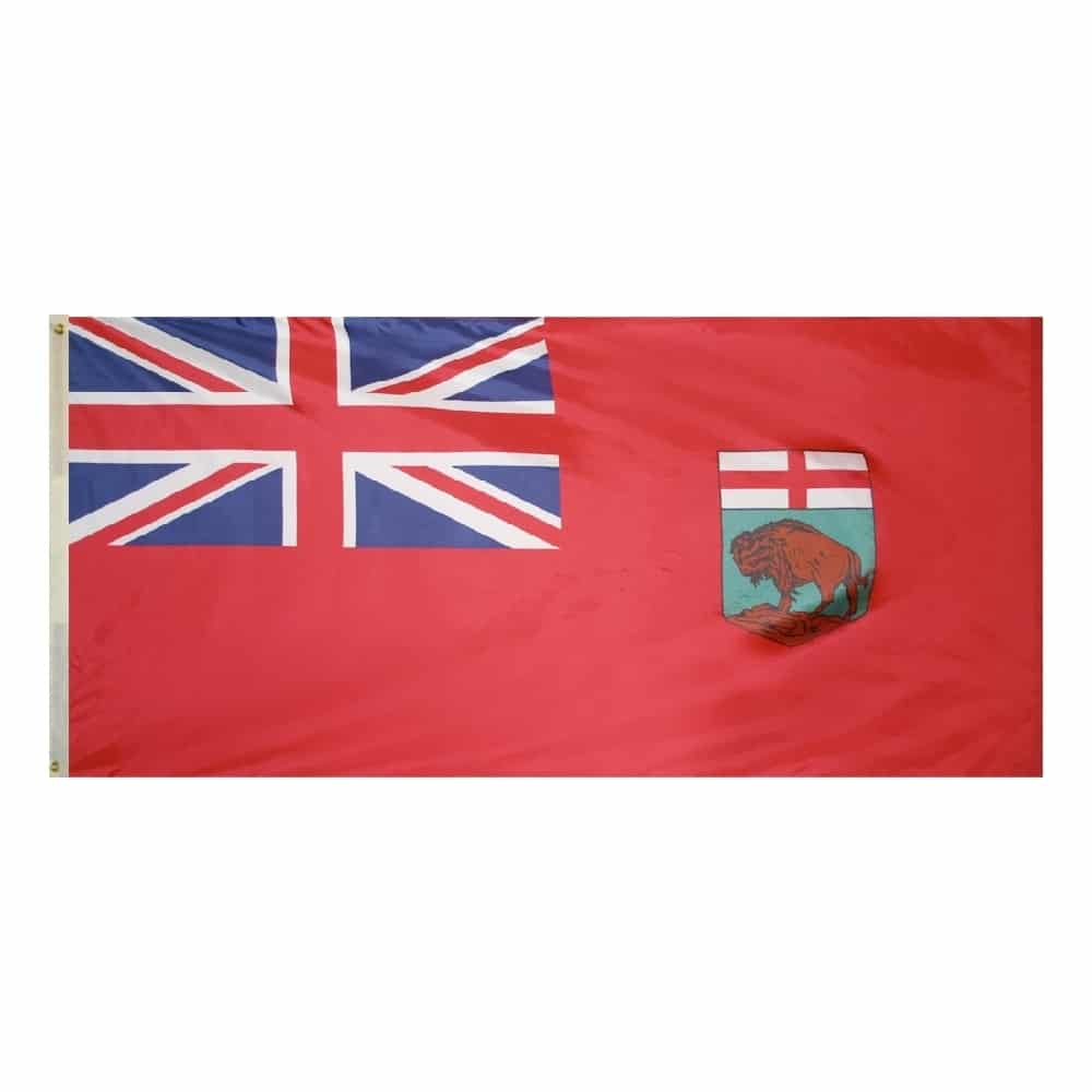 Manitoba Flag - Grommets 2 Manitoba Flag