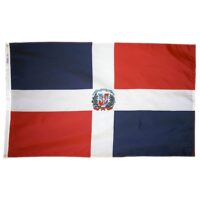 Dominican Republic Government Flag - Grommets