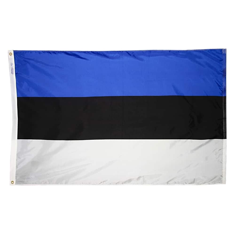 Estonia Flag - Grommets 2 Nylon Estonia Flag Grommets Finish
