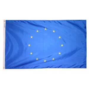 Nylon European Union Flag Grommets Finish