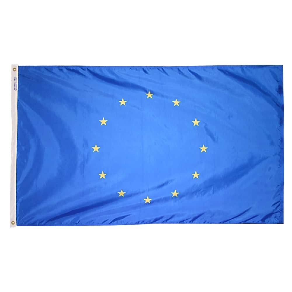 European Union Flag - Grommets 2 Nylon European Union Flag Grommets Finish