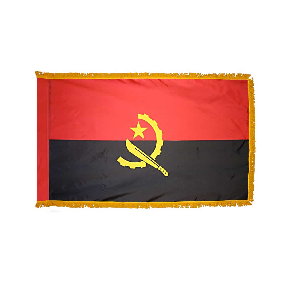 Angola Flag - Fringe 2 Angola Flag Fringe Finish