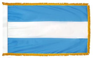 Argentina Civil Flag Fringe Finish