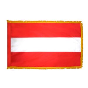 Austria Flag Fringe Finish