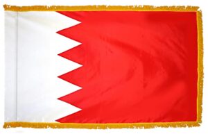 Bahrain Flag Fringe Finish