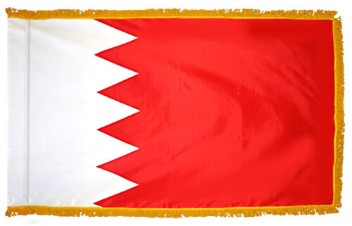 Bahrain Flag Fringe Finish